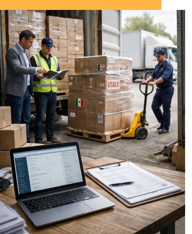 Доставка грузов из Италии: морские и авиаперевозки от 18346