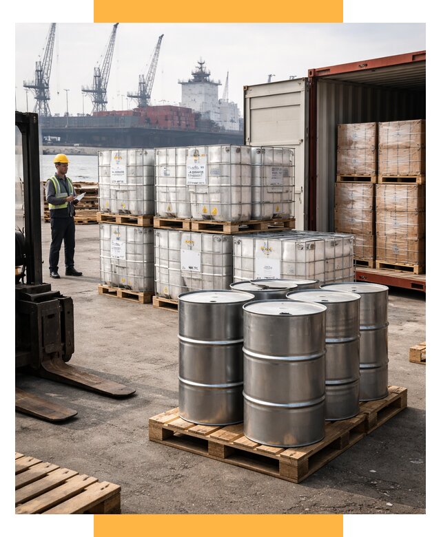 Доставка химического сырья из Индии от 254800 р. | СетСервис-Скм