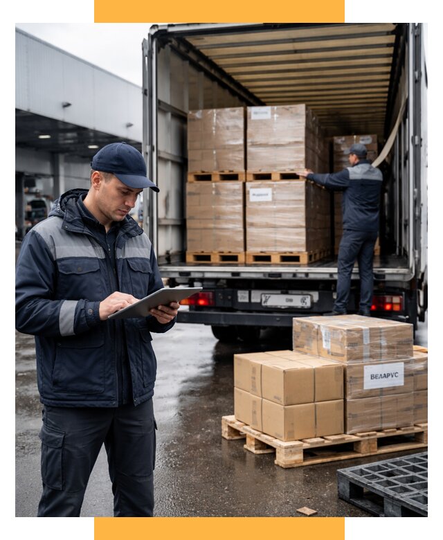 Доставка грузов из Беларуси от 15288 р. логистика СетСервис-Скм