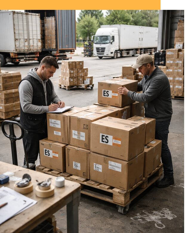 Доставка грузов в Испанию автотранспортом от 35672 руб