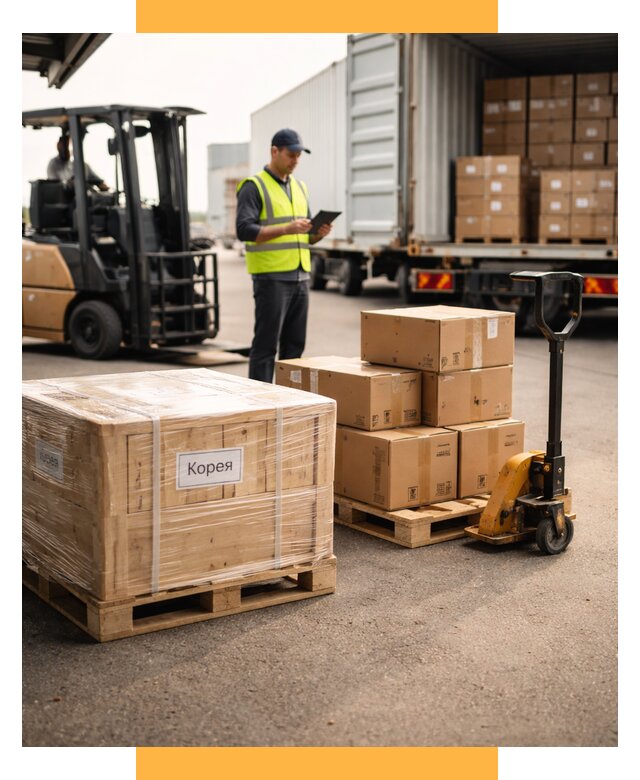 Доставка грузов в Корею из России от 35672 р. | СетСервис-Скм