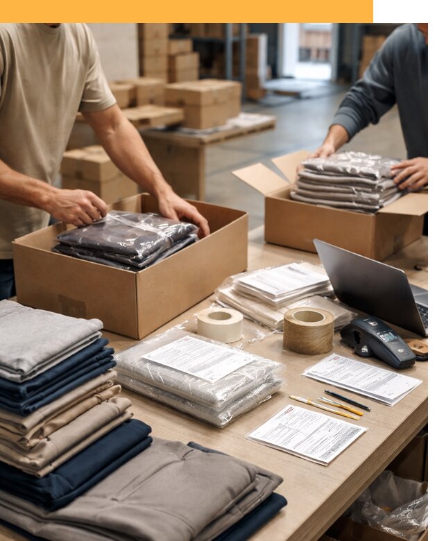 Перевозка одежды по миру от 7644 руб. с таможенным оформлением